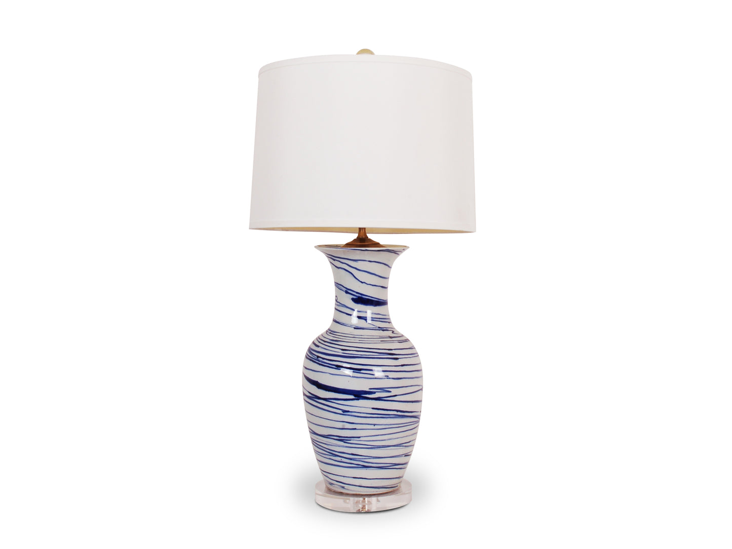 Blue Swirl Lamp