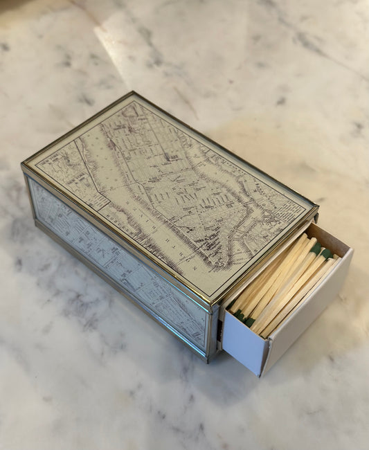 New York Map Match Box