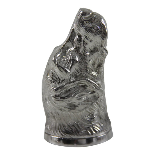 English Pewter Dog Head Jigger